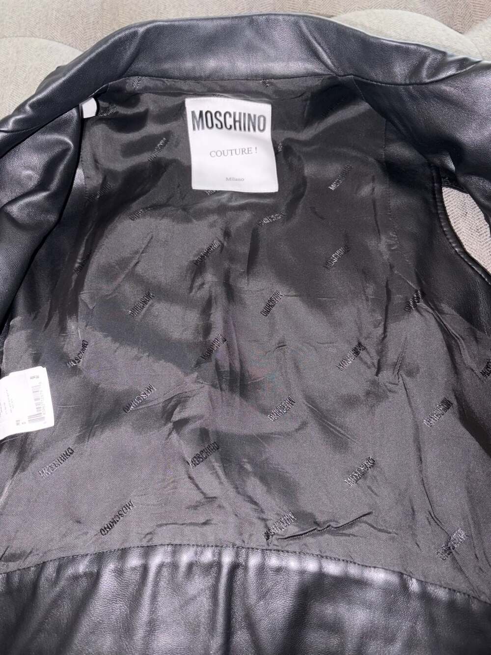 Moschino Couture Jeremy Scott Leather Biker Vest - Picture 5 of 6